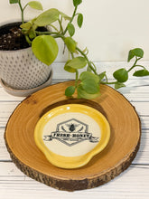 Load image into Gallery viewer, #019 - Bee, fresh honey patterned Spoon rest with yellow rim