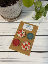 Load image into Gallery viewer, #025 - Strawberry Ceramic magnet set of 4