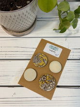 Load image into Gallery viewer, #034 - Yellow floral Ceramic magnet set of 4
