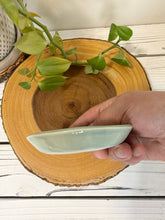 Load image into Gallery viewer, #039 - Coffee and breakfast patterned Ring / trinket dish with aqua rim