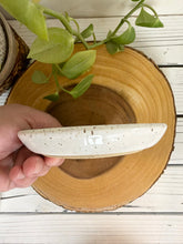 Load image into Gallery viewer, #046 - Speckled White Garlic grater / dipping oil dish