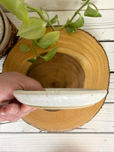 Load image into Gallery viewer, #047 - Speckled White Garlic grater / dipping oil dish