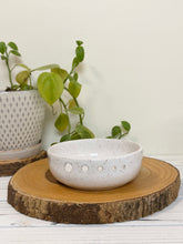 Load image into Gallery viewer, #050 - White speckled Herb Stripper / Garlic grater / dipping oil dish
