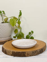 Load image into Gallery viewer, #046 - Speckled White Garlic grater / dipping oil dish