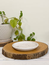 Load image into Gallery viewer, #047 - Speckled White Garlic grater / dipping oil dish