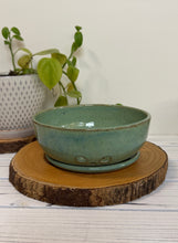 Load image into Gallery viewer, #054 - Antique green berry bowl with dish
