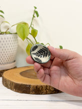 Load image into Gallery viewer, #037 - Fern patterned Calming stone with green rim