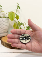 Load image into Gallery viewer, #038 - Dragonfly patterned Calming stone with green rim