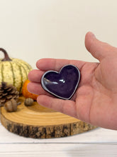 Load image into Gallery viewer, #039 - Heart shaped, dark purple Calming stone