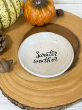 Load image into Gallery viewer, #052 - “Sweater weather” white specked Ring / trinket dish