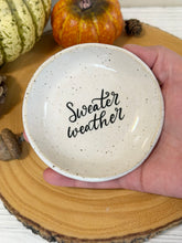 Load image into Gallery viewer, #052 - “Sweater weather” white specked Ring / trinket dish