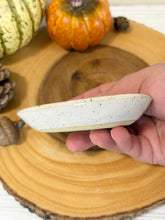 Load image into Gallery viewer, #051 - Pumpkin patterned white specked Ring / trinket dish