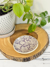 Load image into Gallery viewer, #014 - Purple floral patterned Ring / trinket dish