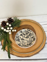 Load image into Gallery viewer, #065 - Bird patterned Ring / trinket dish with pink rim