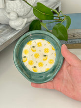 Load image into Gallery viewer, #021 - Lemon patterned Spoon rest with green rim
