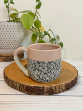 Load image into Gallery viewer, #020 - 14 oz. Patterned mug with pink rim
