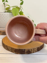 Load image into Gallery viewer, #021 - 16 oz. Amsterdam house patterned mug with pink rim
