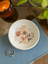 Load image into Gallery viewer, #0198 - Floral on white clay Collaboration ring dish
