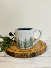 Load image into Gallery viewer, #014 - 16 oz. &quot;Into the woods&quot; mug - dark blue inside
