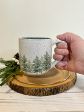 Load image into Gallery viewer, #014 - 16 oz. &quot;Into the woods&quot; mug - dark blue inside
