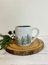 Load image into Gallery viewer, #015 - 16 oz. &quot;Into the woods&quot; mug - dark blue inside *see notes
