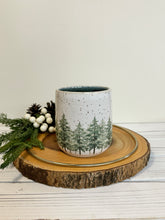 Load image into Gallery viewer, #015 - 16 oz. &quot;Into the woods&quot; mug - dark blue inside *see notes
