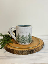 Load image into Gallery viewer, #015 - 16 oz. &quot;Into the woods&quot; mug - dark blue inside *see notes
