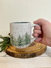 Load image into Gallery viewer, #015 - 16 oz. &quot;Into the woods&quot; mug - dark blue inside *see notes
