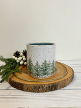 Load image into Gallery viewer, #017 - 16 oz. &quot;Into the woods&quot; mug - dark blue inside
