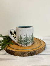 Load image into Gallery viewer, #018 - 16 oz. &quot;Into the woods&quot; mug - dark blue inside
