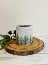 Load image into Gallery viewer, #019 - 16 oz. &quot;Into the woods&quot; mug - dark blue inside
