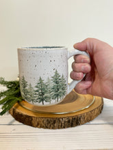 Load image into Gallery viewer, #019 - 16 oz. &quot;Into the woods&quot; mug - dark blue inside
