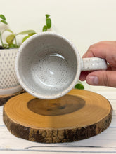 Load image into Gallery viewer, #001 - 14 oz. White speckled mug with large mouth bass
