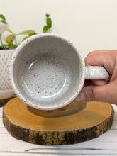 Load image into Gallery viewer, #002 - 14 oz. White speckled mug with large mouth bass (Copy)
