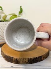 Load image into Gallery viewer, #004 - 16 oz. White speckled mug with dad, beard
