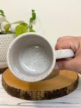 Load image into Gallery viewer, #014 - 16 oz. White speckled mug with vintage coffee graphic #4
