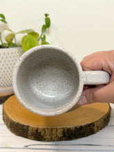 Load image into Gallery viewer, #017 - 14 oz. White speckled mug with whales
