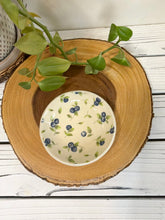 Load image into Gallery viewer, #038 - Blueberry patterned Ring / trinket dish with pink rim
