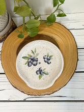 Load image into Gallery viewer, #042 - Blueberry patterned white speckled Spoon rest
