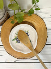 Load image into Gallery viewer, #042 - Blueberry patterned white speckled Spoon rest
