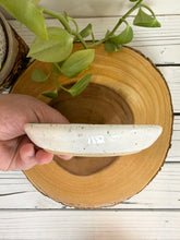 Load image into Gallery viewer, #045 - Speckled White Garlic grater / dipping oil dish
