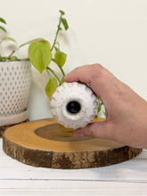 Load image into Gallery viewer, #002 - Itsy bitsy carved white speckled Bud vase
