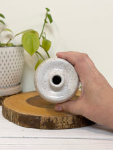 Load image into Gallery viewer, #003 - Small white speckled Bud vase
