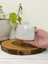 Load image into Gallery viewer, #003 - Small white speckled Bud vase
