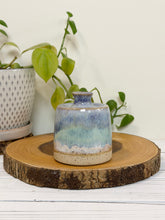 Load image into Gallery viewer, #004 - Small blue/purple and turquoise Bud vase
