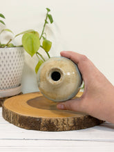 Load image into Gallery viewer, #005 - Small beige and turquoise Bud vase

