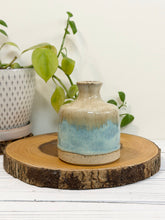 Load image into Gallery viewer, #007 - Beige and turquoise Bud vase
