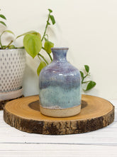 Load image into Gallery viewer, #010 - Purple and turquoise  Bud vase

