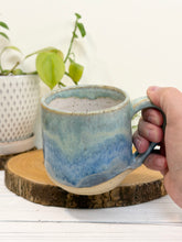 Load image into Gallery viewer, #017 - 14 oz. Turquoise and blue mug white inside
