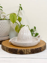 Load image into Gallery viewer, #024 - Manual citrus juicer white speckled
